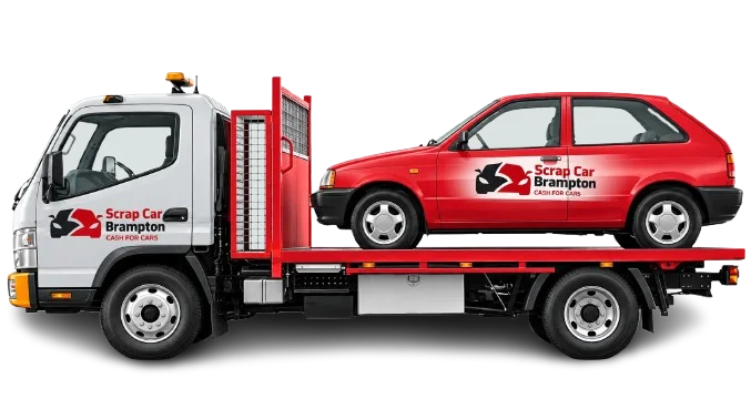 Scrap car removal tow truck service in Brampton