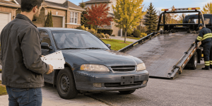 Licence plates after scrapping a car in Ontario